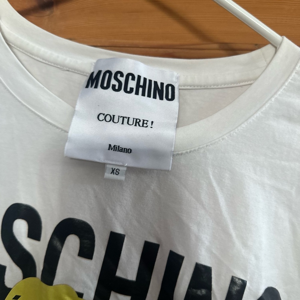 Moschino-Sz S oversized “ This is not a Moschino toy” teddy tee - Picture 2 of 3